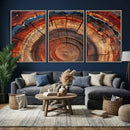 Abstract Tree Ring Art, Colorful Tree Ring Wall Decor, by MyGreatCanvas | Canvas Wall Art Prints | Photo Prints & Wall Decor