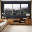 Misty Forest Wall Art | Foggy Forest Canvas Print | Large