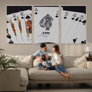 Poker Wall Art - Playing Cards Canvas Wall Art Print - Ace by MyGreatCanvas | Canvas Wall Art Prints | Photo Prints & Wall Decor