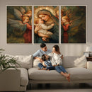 Mary Jesus Canvas Wall Art Print - Madonna and Child with