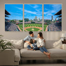 Wrigley Field Chicago Cubs Panoramic Art Multi-Piece Canvas