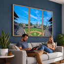 Wrigley Field Chicago Cubs Panoramic Art Multi-Piece Canvas