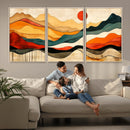 Abstract Mountain Wall Art – Framed Colorful Landscape by MyGreatCanvas | Canvas Wall Art Prints | Photo Prints & Wall Decor
