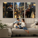Jazz Canvas Wall Art Print – Abstract African American Music