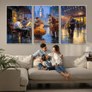 Colorful Jazz Wall Art - African American Music Canvas Print