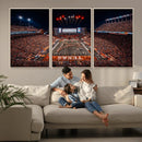 Texas Stadium Night Game Wall Art Canvas Print – Vibrant