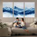 Blue Mountains Wall Art – Framed Snowy Range Canvas Artwork, by MyGreatCanvas | Canvas Wall Art Prints | Photo Prints & Wall Decor