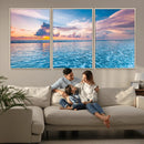 Ocean Sunset Canvas Wall Art Print – Tranquil Seascape