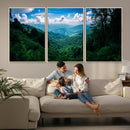 Tropical Jungle Wall Art Canvas Print – Framed Lush Valley by MyGreatCanvas | Canvas Wall Art Prints | Photo Prints & Wall Decor