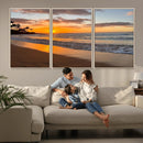 Tropical Beach Wall Art – Framed Sunset Ocean Canvas by MyGreatCanvas | Canvas Wall Art Prints | Photo Prints & Wall Decor
