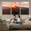 Mountain Sunrise Wall Art Canvas Print – Alpine Ridge