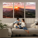 Mountain Sunrise Wall Art – Framed Alpine Ridge Canvas by MyGreatCanvas | Canvas Wall Art Prints | Photo Prints & Wall Decor