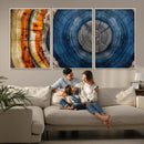 Abstract Tree Rings Wall Art Canvas Print – Modern Wood by MyGreatCanvas | Canvas Wall Art Prints | Photo Prints & Wall Decor