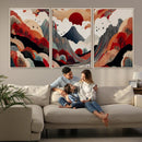 Abstract Mountain Wall Art – Framed Vibrant Landscape Canvas by MyGreatCanvas | Canvas Wall Art Prints | Photo Prints & Wall Decor