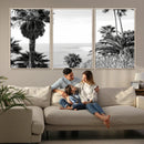 Palm Trees Wall Art Canvas Print – Framed Coastal Ocean