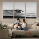 Black Wave Wall Art Canvas Print – Framed Abstract Surf by MyGreatCanvas | Canvas Wall Art Prints | Photo Prints & Wall Decor