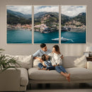 Amalfi Coast Wall Art – Framed Italian Seaside Canvas by MyGreatCanvas | Canvas Wall Art Prints | Photo Prints & Wall Decor