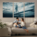Underwater Surf Wall Art – Framed Ocean Wave Canvas Artwork, by MyGreatCanvas | Canvas Wall Art Prints | Photo Prints & Wall Decor