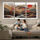 Mount Fuji Wall Art Canvas Print – Framed Abstract Mount