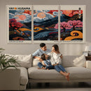 Modern Japanese Wall Art Canvas Print – Framed Contemporary