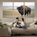 Bison Wall Art Canvas Print – Framed Buffalo American Bison