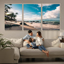 Tropical Beach Wall Art Canvas Print – Framed Ocean Waves by MyGreatCanvas | Canvas Wall Art Prints | Photo Prints & Wall Decor