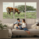 Texas Longhorn Wall Art Canvas Print – Rustic Western Ranch by MyGreatCanvas | Canvas Wall Art Prints | Photo Prints & Wall Decor