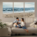 Ocean Wall Art Canvas Print – Moody Coastal Seascape Scene