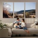 Rustic Landscape Wall Art Canvas Print – Serene Valley Scene
