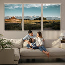 Rustic Farmhouse Wall Art Canvas Print – Teton Range Mormon