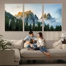 Wilderness Wall Art Canvas Print – Misty Forest Nature
