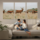 Rustic Deer Wall Art Canvas Print – Autumn Forest Woodland