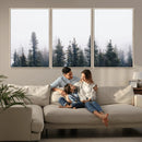 Foggy Forest Wall Art Canvas Print – Framed Misty Pines