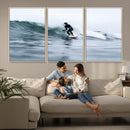 Surfer on Wave Wall Art Canvas Print – Framed Ocean by MyGreatCanvas | Canvas Wall Art Prints | Photo Prints & Wall Decor