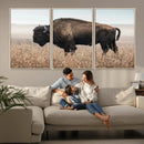 American Bison Wall Art Canvas Print – Majestic Buffalo