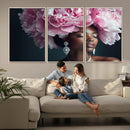Black Beauty Petal Crown Wall Art Canvas Print – Floral by MyGreatCanvas | Canvas Wall Art Prints | Photo Prints & Wall Decor