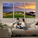Pebble Beach Golf Wall Art Canvas Print – Iconic Coastal by MyGreatCanvas | Canvas Wall Art Prints | Photo Prints & Wall Decor