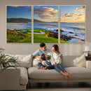 Pebble Beach Golf Links Wall Art Canvas Print – Iconic by MyGreatCanvas | Canvas Wall Art Prints | Photo Prints & Wall Decor