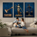 Lady Justice Wall Art Canvas Print – Elegant Gold Legal by MyGreatCanvas | Canvas Wall Art Prints | Photo Prints & Wall Decor