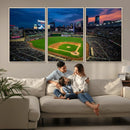 Target Field Wall Art Canvas Print – Baseball Stadium Scene, by MyGreatCanvas | Canvas Wall Art Prints | Photo Prints & Wall Decor
