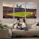 Chicago Bears Soldiers Field Wall Art Canvas Print – Framed