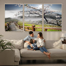 Sakura Cherry Blossom Pathway Canvas Wall Art – Tranquil