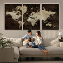 Vibrant Watercolor World Map Wall Art – Stunning Multicolor by MyGreatCanvas | Canvas Wall Art Prints | Photo Prints & Wall Decor