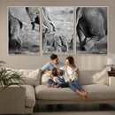 Wild Elephant Wall Art Canvas Print by MyGreatCanvas | Canvas Wall Art Prints | Photo Prints & Wall Decor