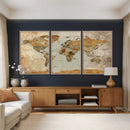 World Map Canvas Print – Detailed Map of the World Wall Art by MyGreatCanvas | Canvas Wall Art Prints | Photo Prints & Wall Decor