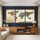World Map Canvas Print – Framed Detailed Map of the World by MyGreatCanvas | Canvas Wall Art Prints | Photo Prints & Wall Decor