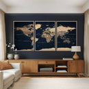 World Map Canvas Print – Detailed Map of the World Wall Art by MyGreatCanvas | Canvas Wall Art Prints | Photo Prints & Wall Decor