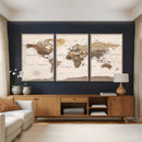 World Map Canvas Print – Framed Detailed Map of the World by MyGreatCanvas | Canvas Wall Art Prints | Photo Prints & Wall Decor