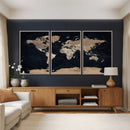 Grunge Wall Art World Map Canvas Print by MyGreatCanvas | Canvas Wall Art Prints | Photo Prints & Wall Decor