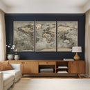 World Map Canvas Print – Detailed Map of the World Wall Art
